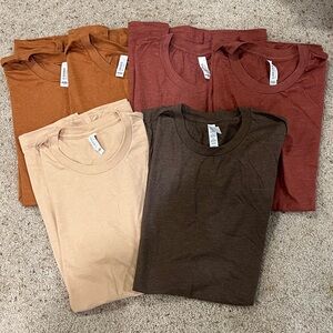 NWOT 6 Bella + Canvas fall colors tee lot